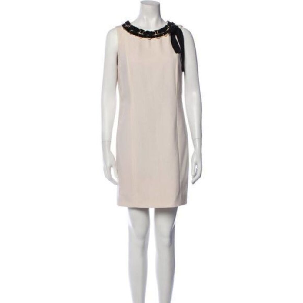 MOSCHINO NWT White Wool Sleeveless Mini Dress US 8